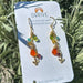 Wildflower Earrings with 14k gold fill, a sweet mix of peridot, carnelian, tourmaline, and citrine - because who says bling can't bee cute?
