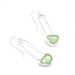 green seaglass earrings