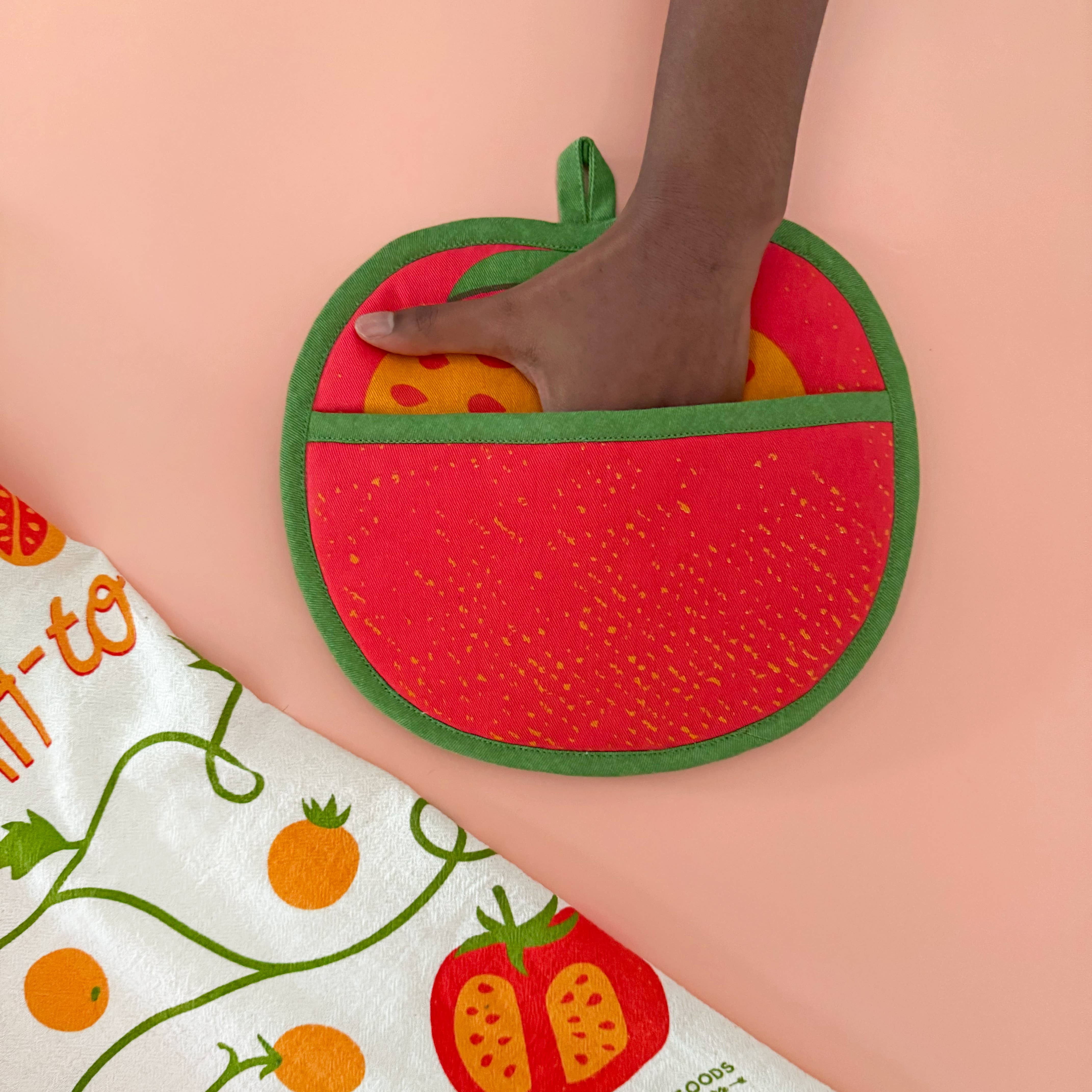 Tomato Pot Holder w/ Pocket