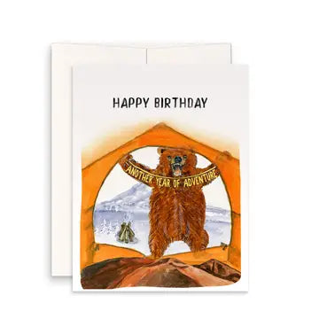 Happy Birthday bear Greeting card