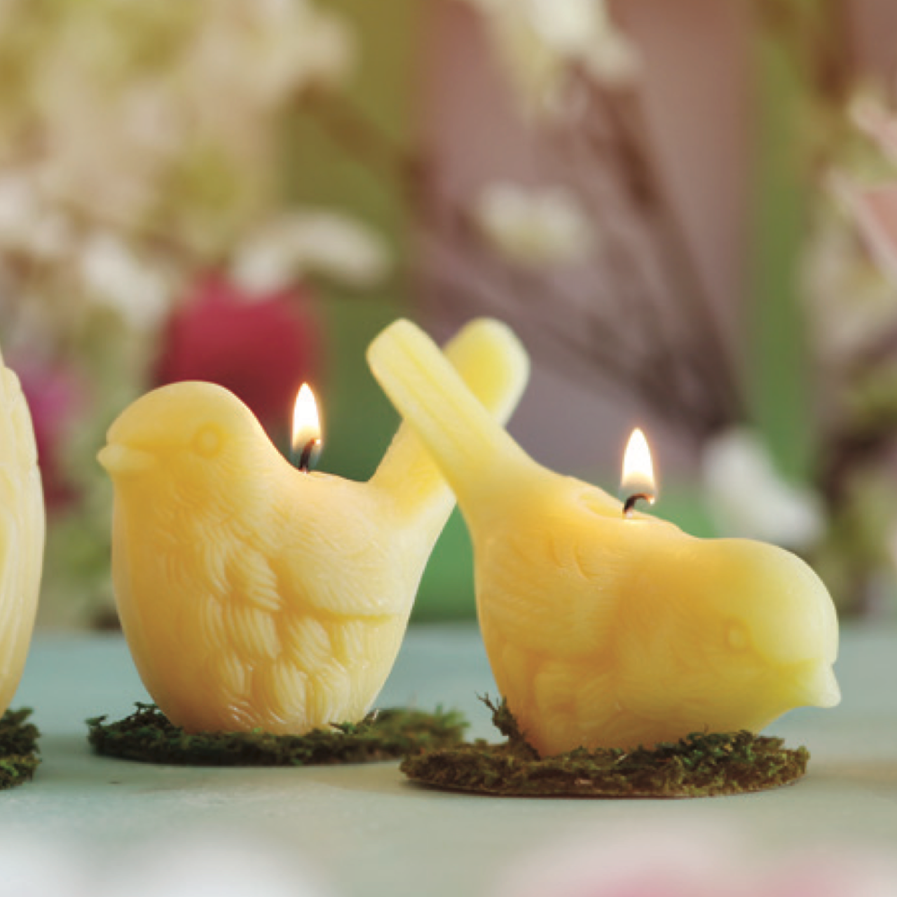 Beeswax Song Birds Novelty Candle