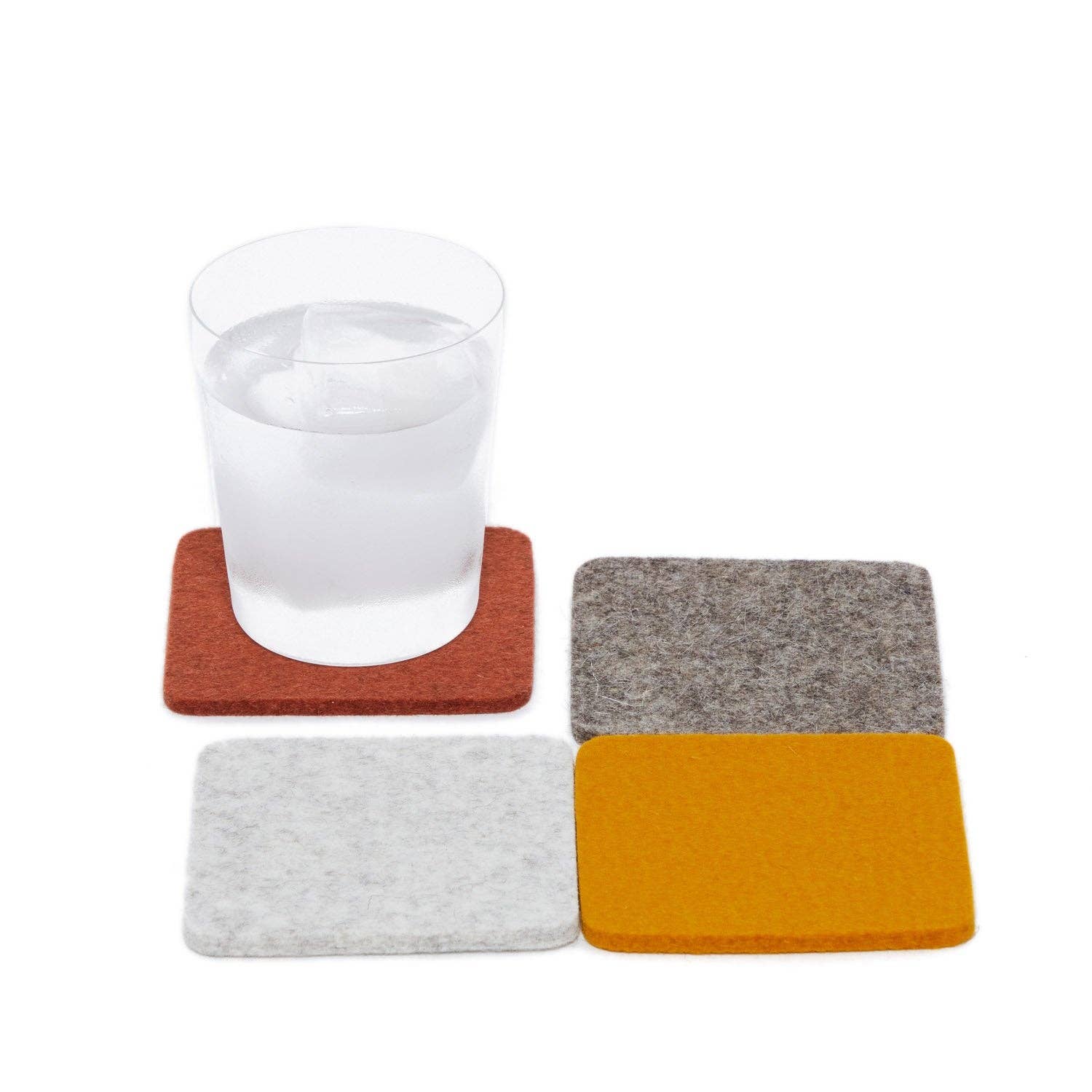 Felt Square Coaster | Set of 4 Multicolor