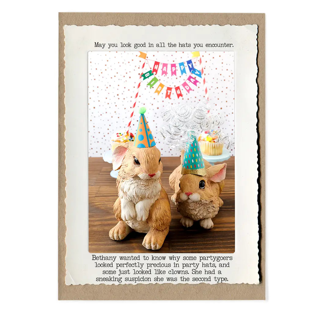 Funny and snarky greeting card from The Memorable Image Card Collection featuring a whimsical animal character, perfect for making someone laugh.