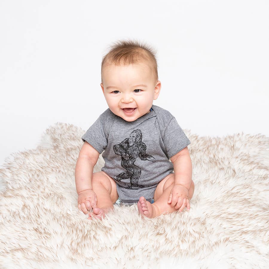 Sasquatch baby one-piece by Counter Couture