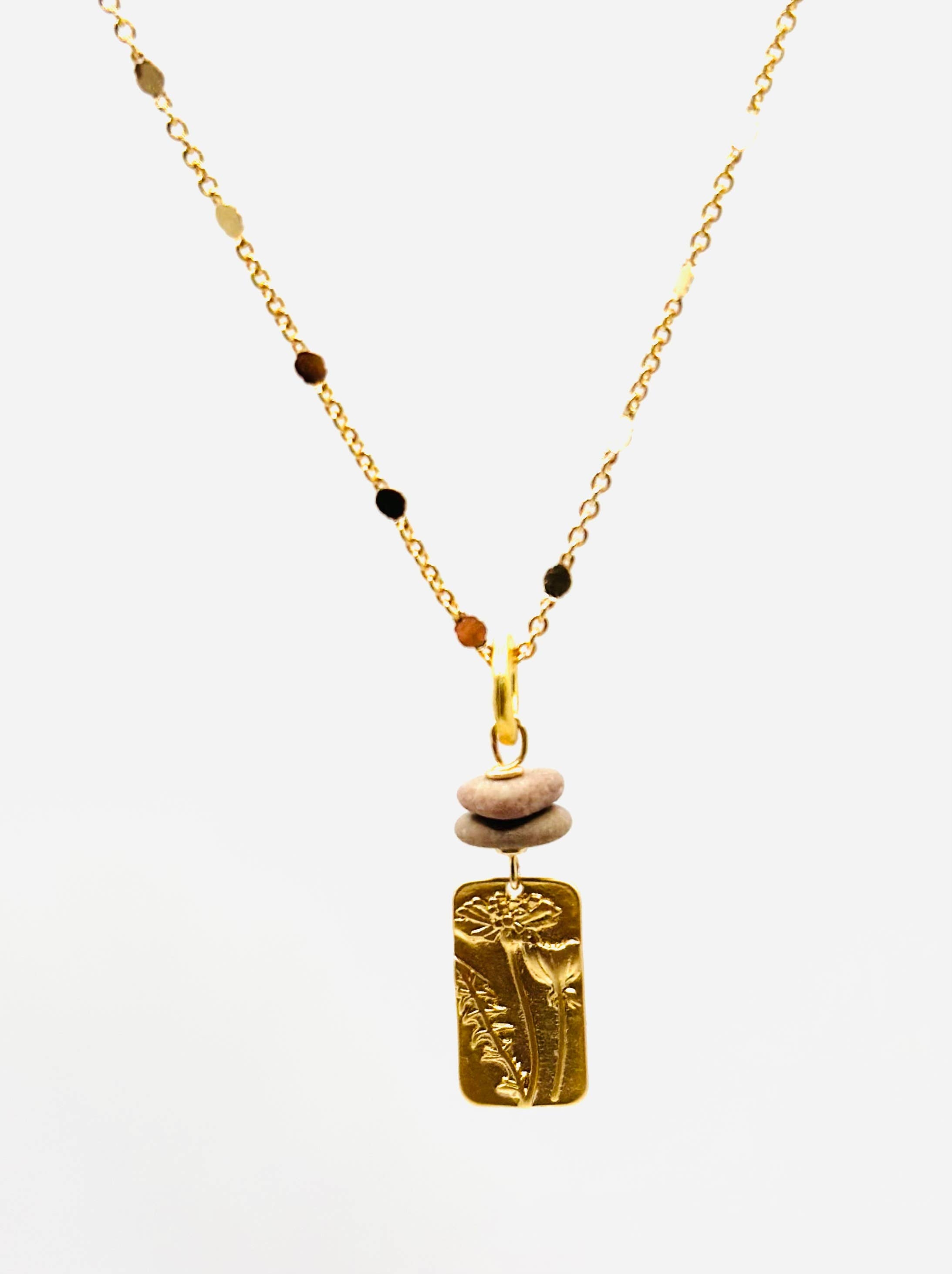 Golden Natural Pendant