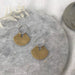 brass fan disc earrings
