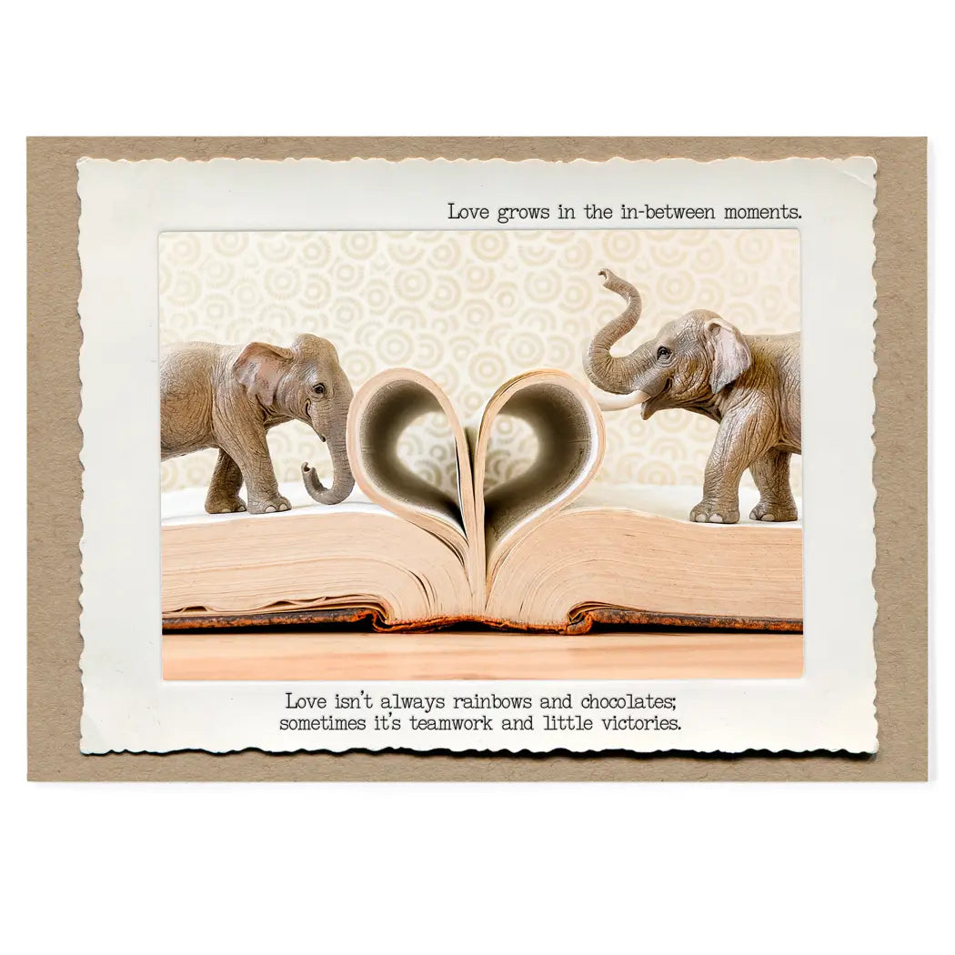 Humorous blank-inside animal-themed greeting card from The Memorable Image Card Collection, crafted by Jamie Redmond in Upstate NY.