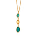 Peacock 16" Adj. Drop Pendant by Michael Vincent Michaud featuring a unique design with cast bronze and 24K gold finish, accented with vibrant cast glass.