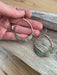 Rounded Teardrop Fire Painted Copper Earrings - Brightly colored, lightweight earrings measuring 11/2 inches across and hanging over 2 inches long.