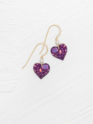 Budding Heart Earrings by Holly Yashi - A romantic and whimsical pair with vines, shimmering petals, and a pearl that tells a story of love and laughs.