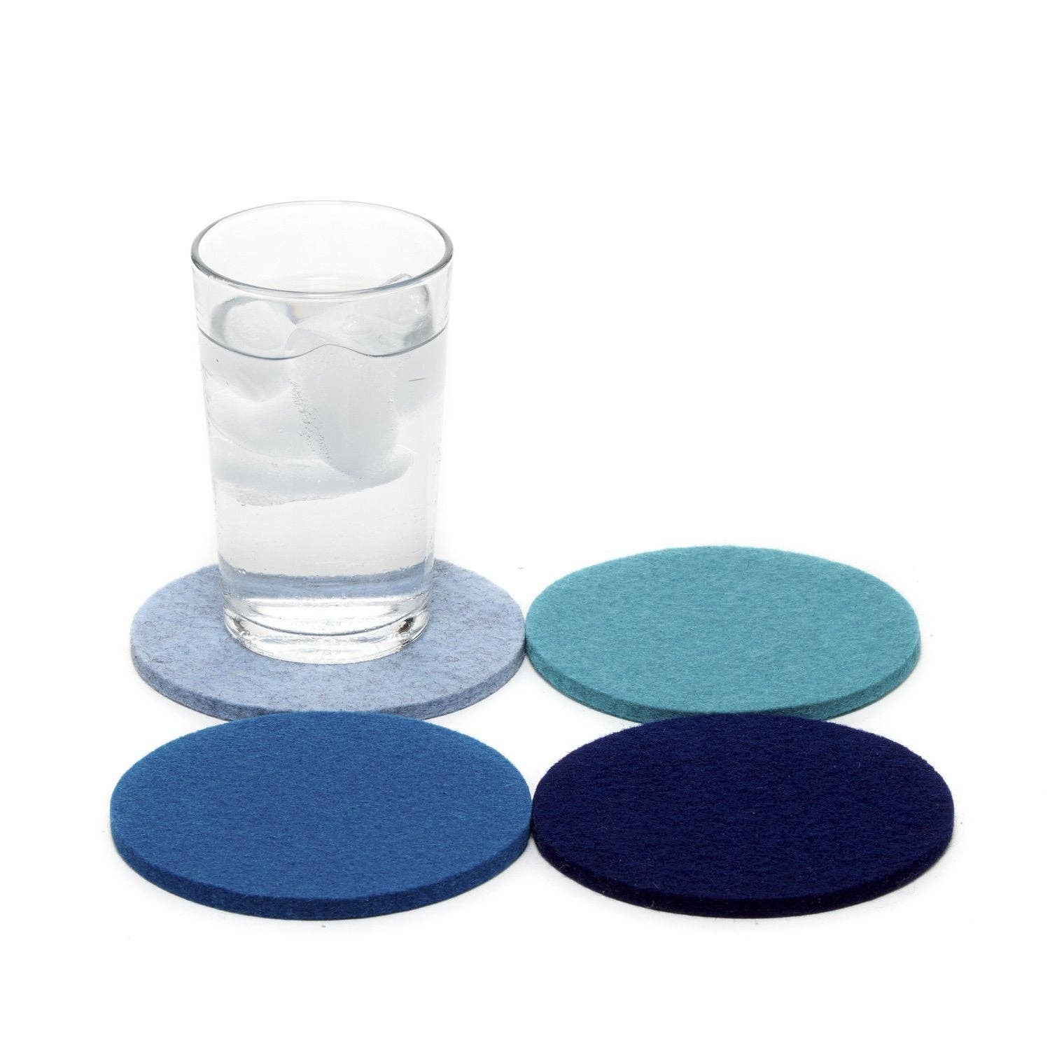 Felt Round Coaster | Set of 4 Multicolor