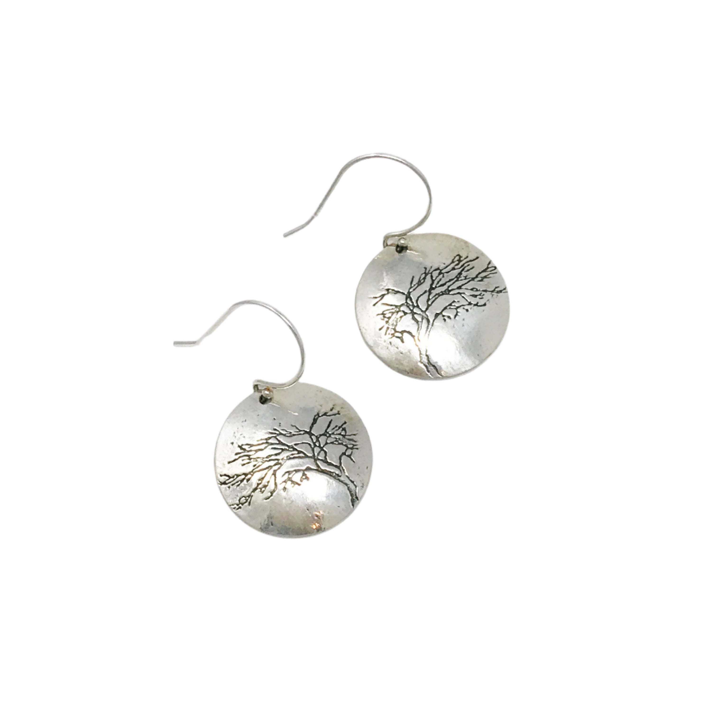 Sterling Silver Tree Earrings