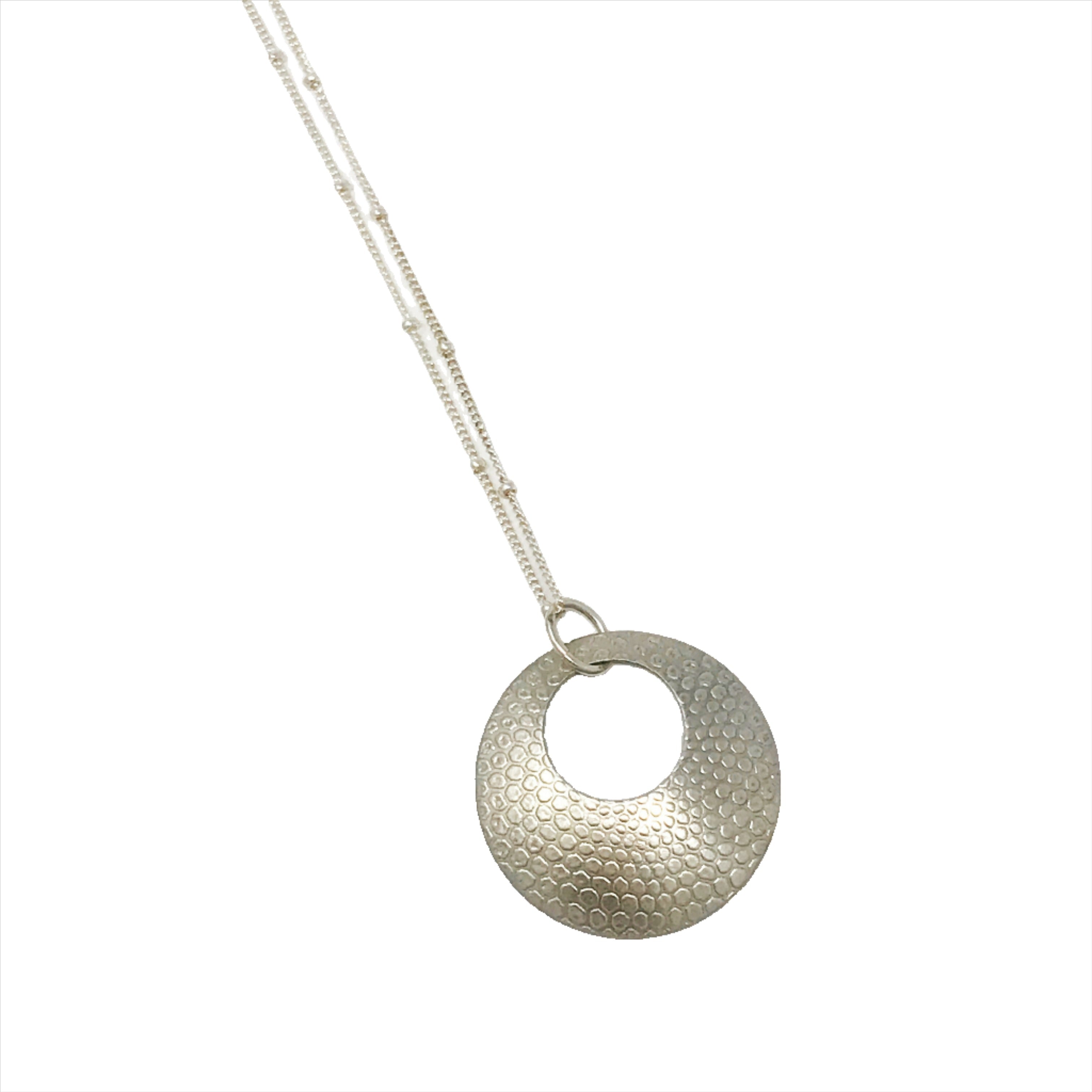 Sterling Silver Diatom Pendant