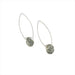 Silver Rose drop Earrings