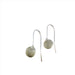 Silver diatom drop Earrings