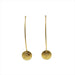 gold Rose drop Earrings