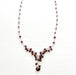 garnet beaded necklace with pendant