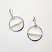 silver hoop earrings with pearls