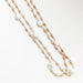 pearl link beaded necklace