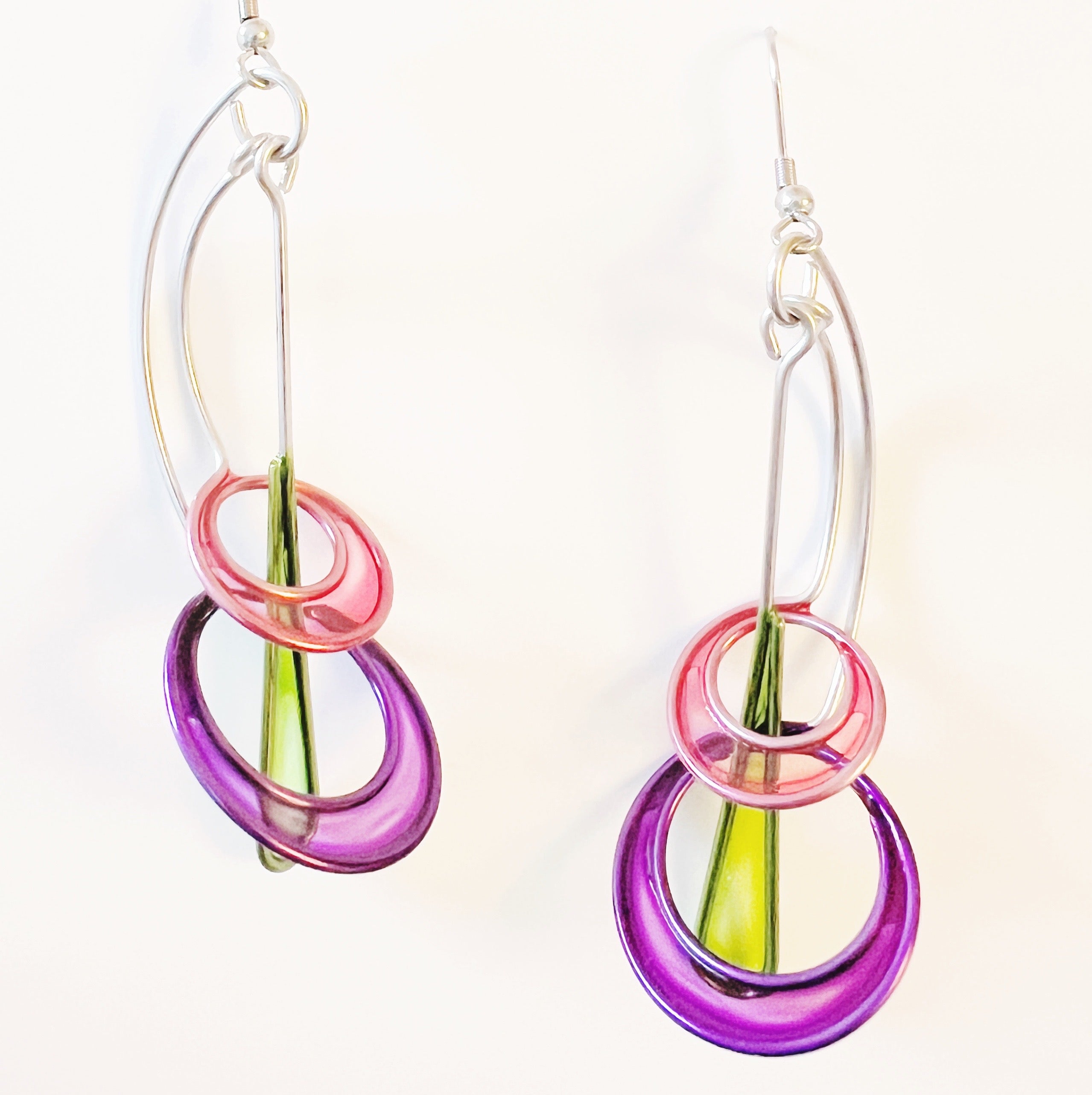 Double Circle Pendulum Earrings