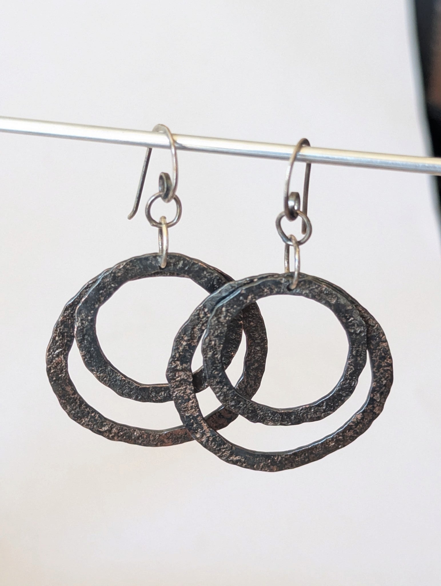Copper Double Hoop Earrings