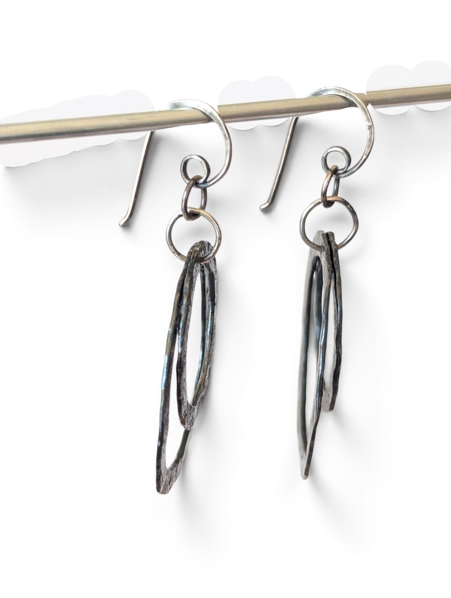 Copper Double Hoop Earrings