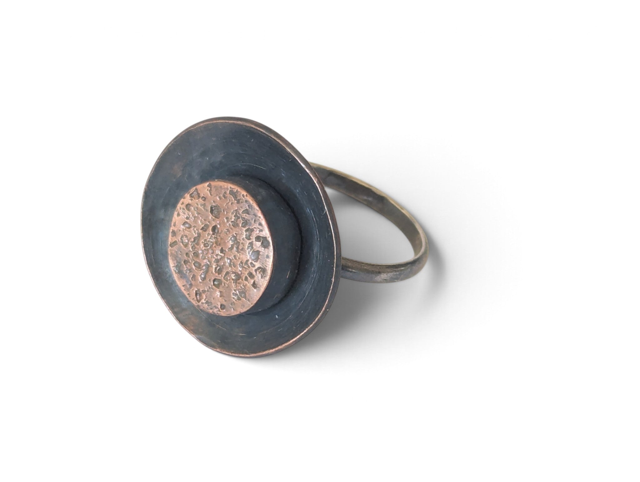 Copper Block Ring
