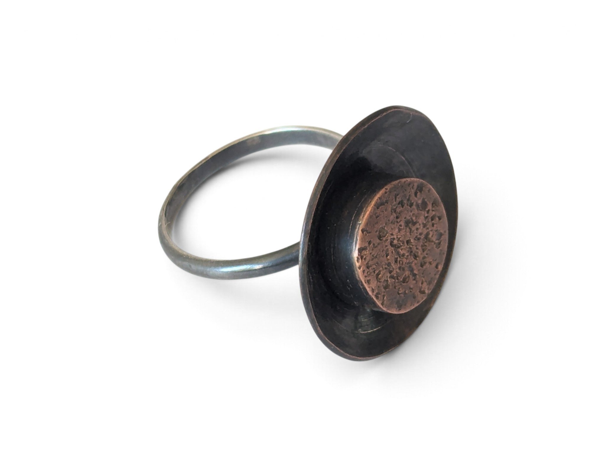 Copper Block Ring
