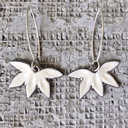 Hawaiian leaf earrings