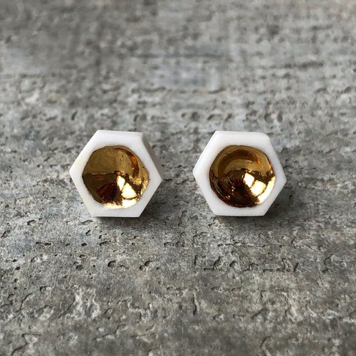 honeycomb earrings