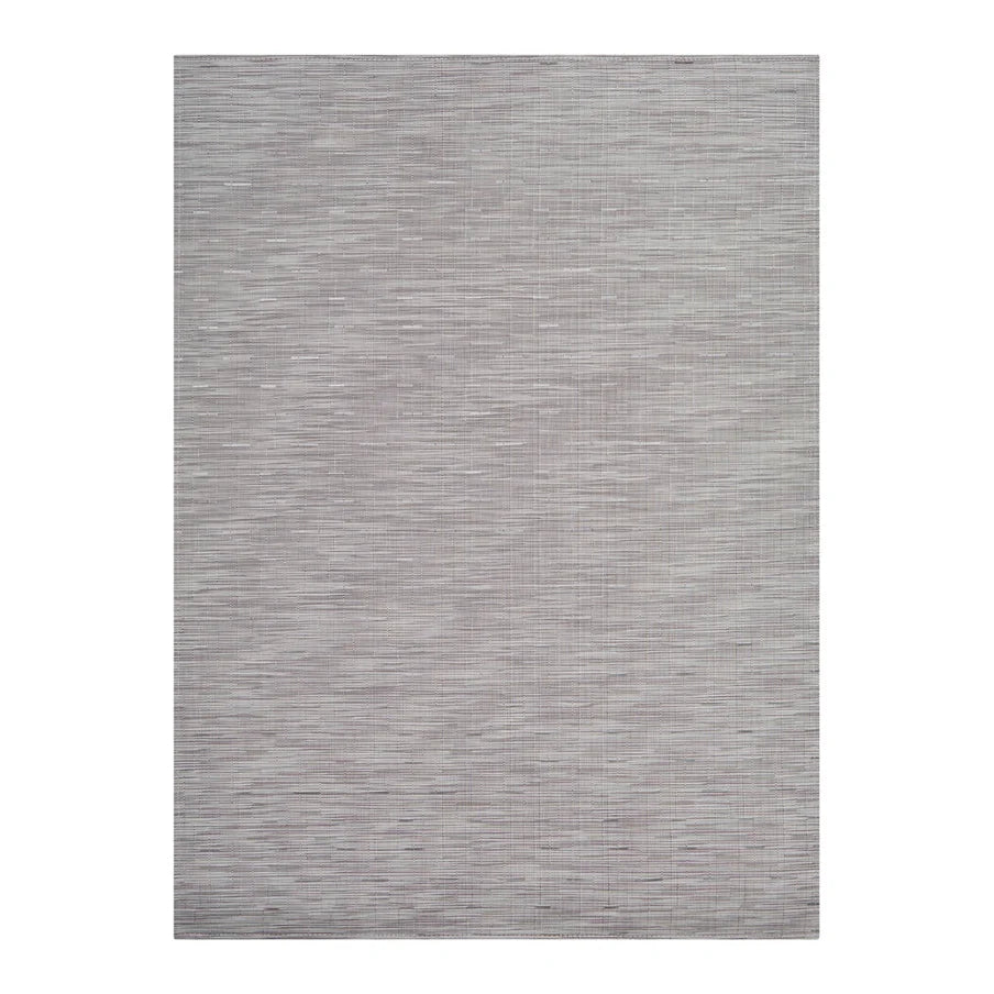 Chilewich Bamboo Woven Floor Mat in Chalk, durable indoor-outdoor woven vinyl rug