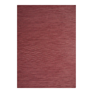 Bamboo Woven Floor Mat | Cranberry by Chilewich, durable indoor and outdoor woven vinyl rug