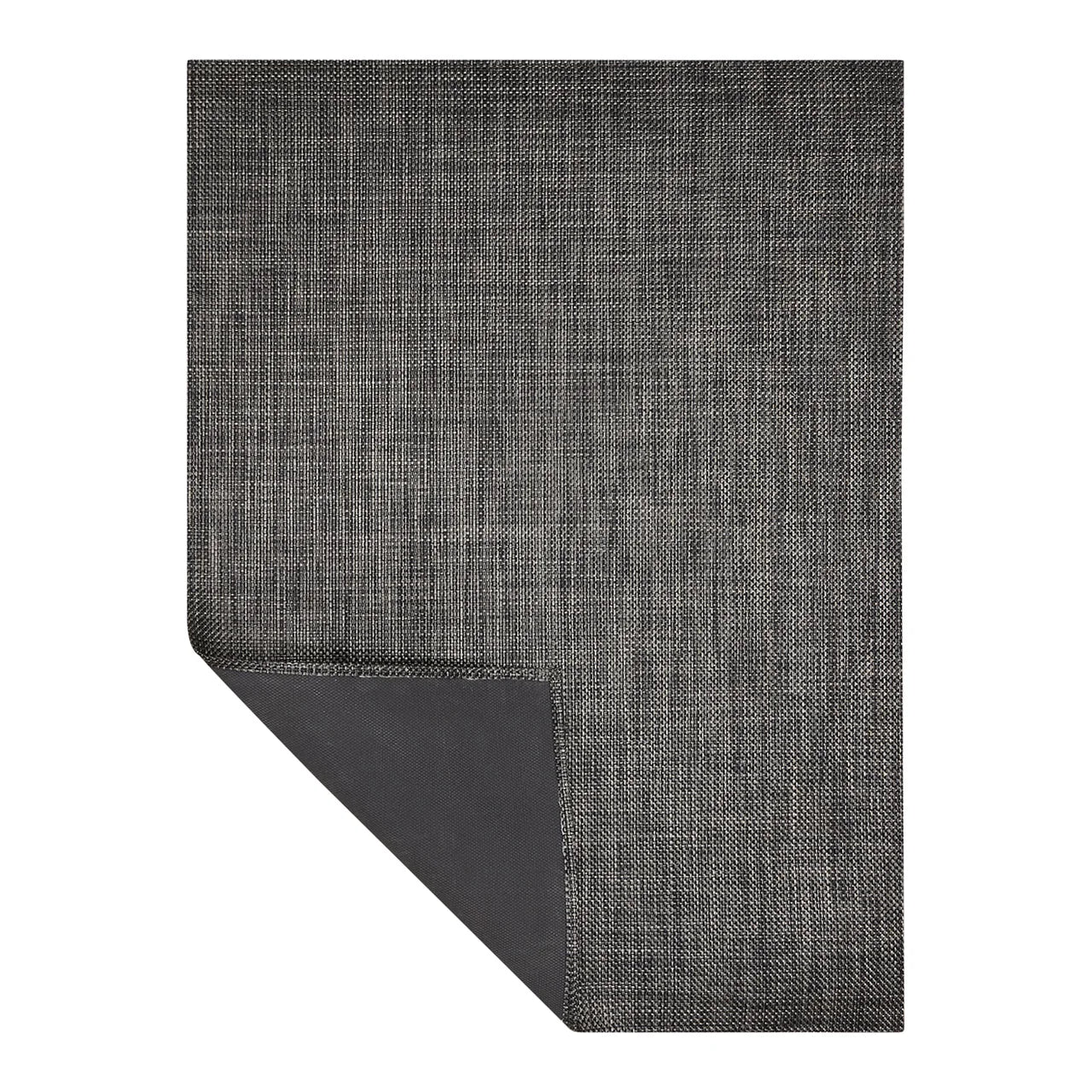 Basketweave Woven Floor Mat | Carbon