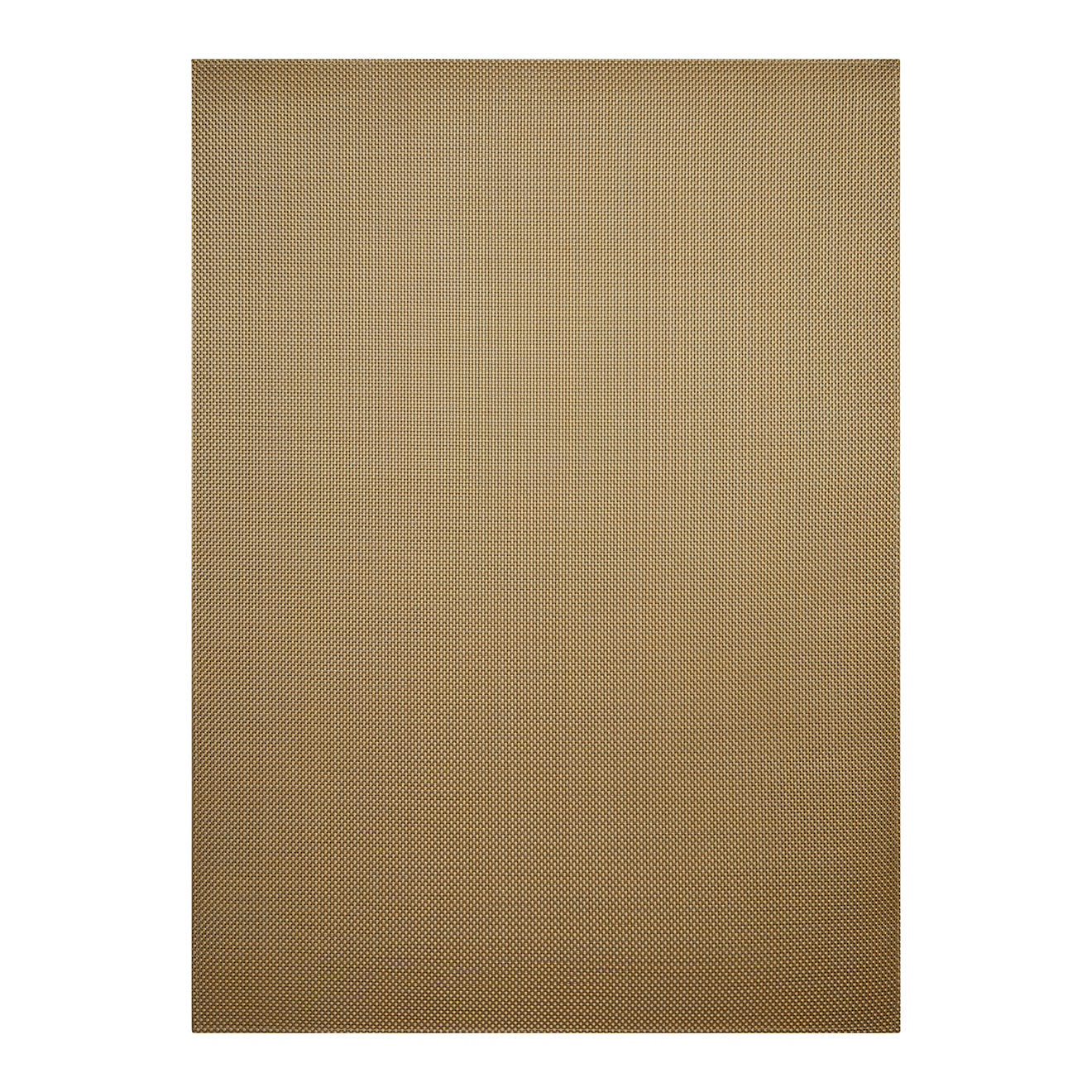 Chilewich Basketweave woven floor mat in Gilded metallic gold