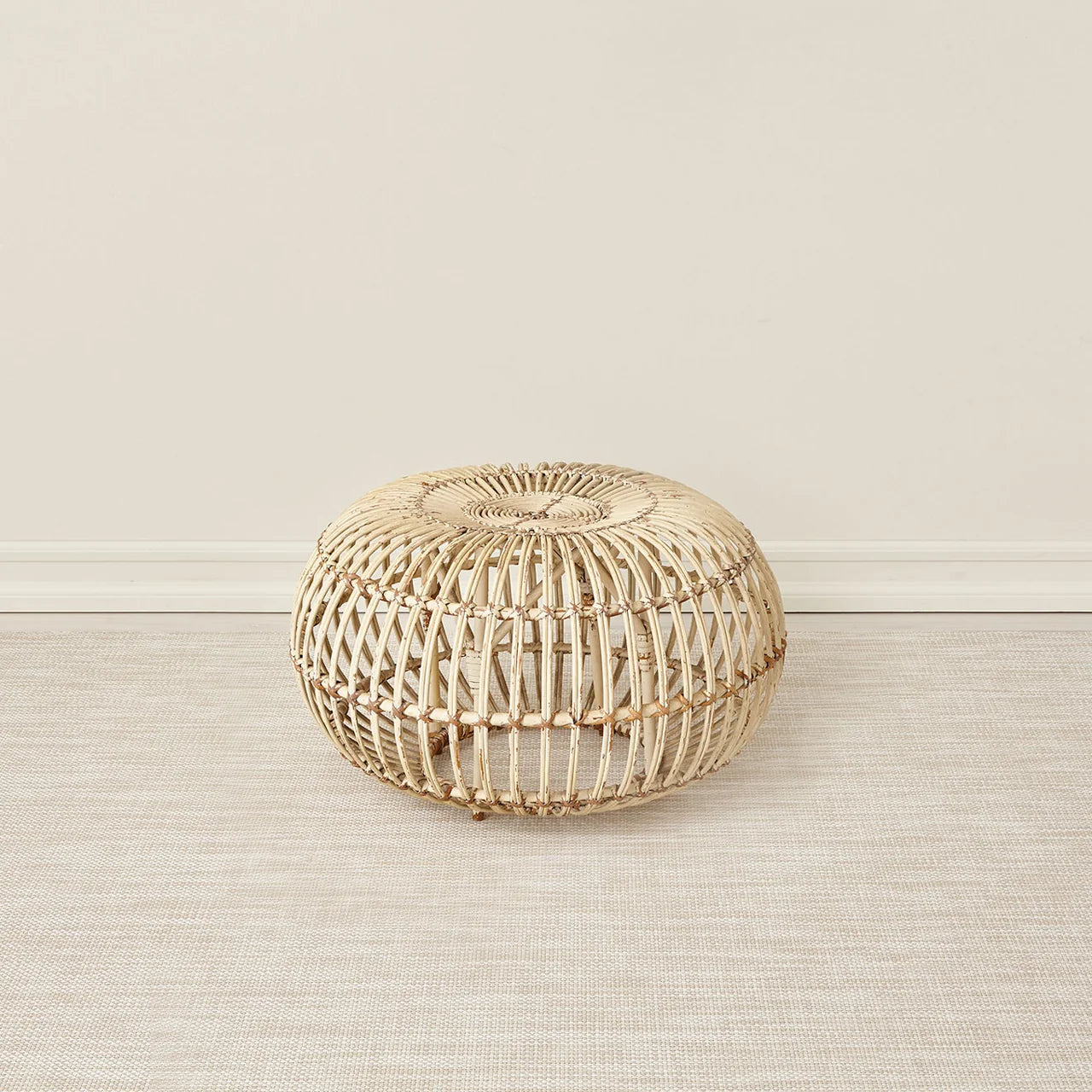 Basketweave Woven Floor Mat | Khaki