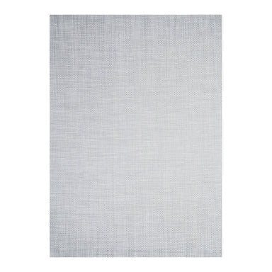 Chilewich Basketweave Woven Floor Mat | White/Silver, durable indoor outdoor woven vinyl rug