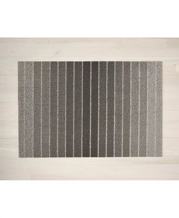 Block Stripe Shag Mat | Taupe by Chilewich