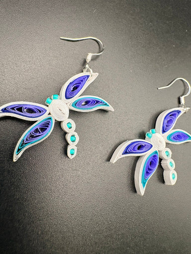 Breeze Chic | Dragonfly Earrings featuring a delicate dragonfly design, lifestyle jewelry view
