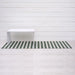Chilewich Boardwalk Stripe Shag runner - Fern