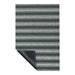 Chilewich Boardwalk Stripe Shag Mat - Fern