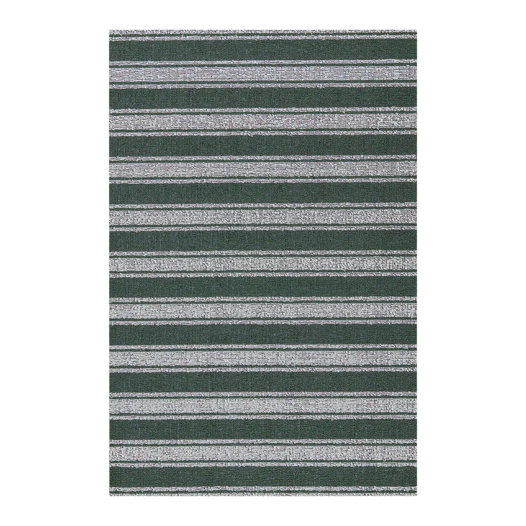 Boardwalk Stripe Shag Mat | Fern