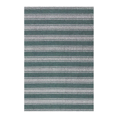 Boardwalk Stripe Shag Mat | Seaside by Chilewich, featuring neutral and off-white stripes in a durable indoor outdoor design