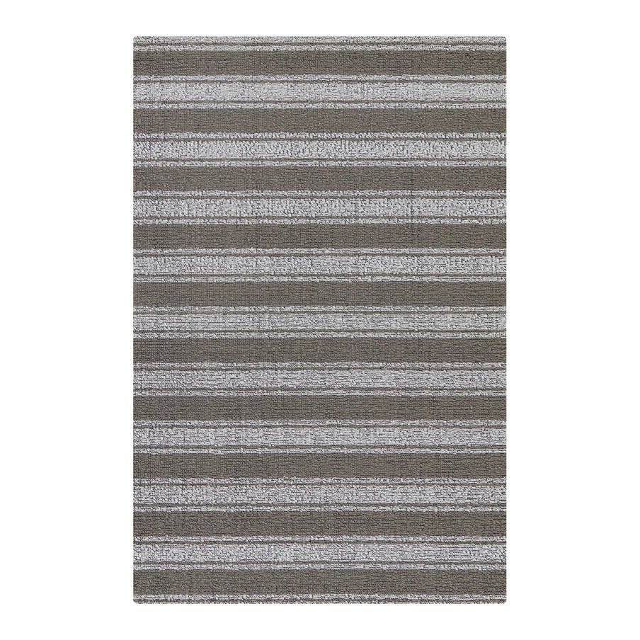 Boardwalk Stripe Shag Mat | Walnut