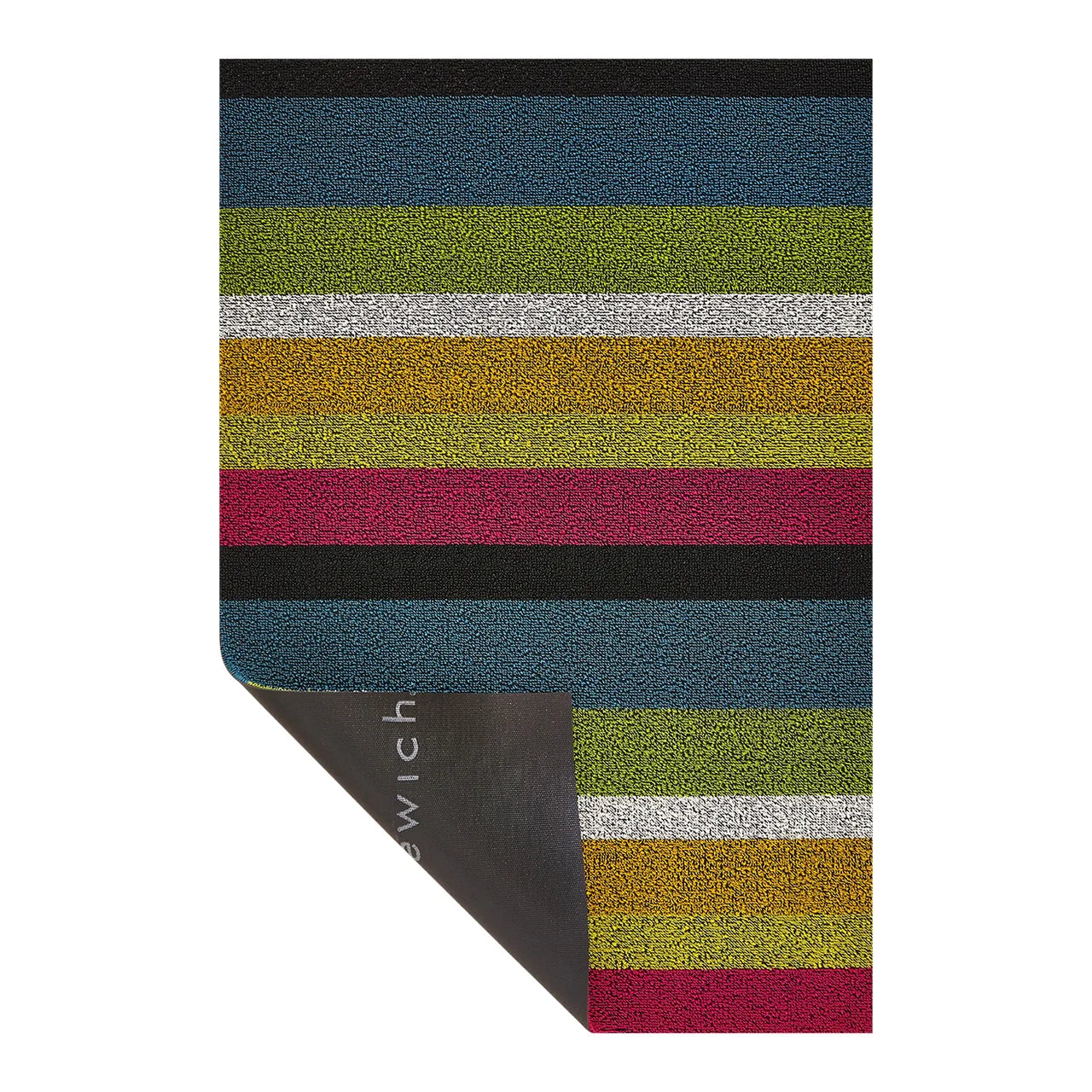 Bold Stripe Shag Mat | Multi