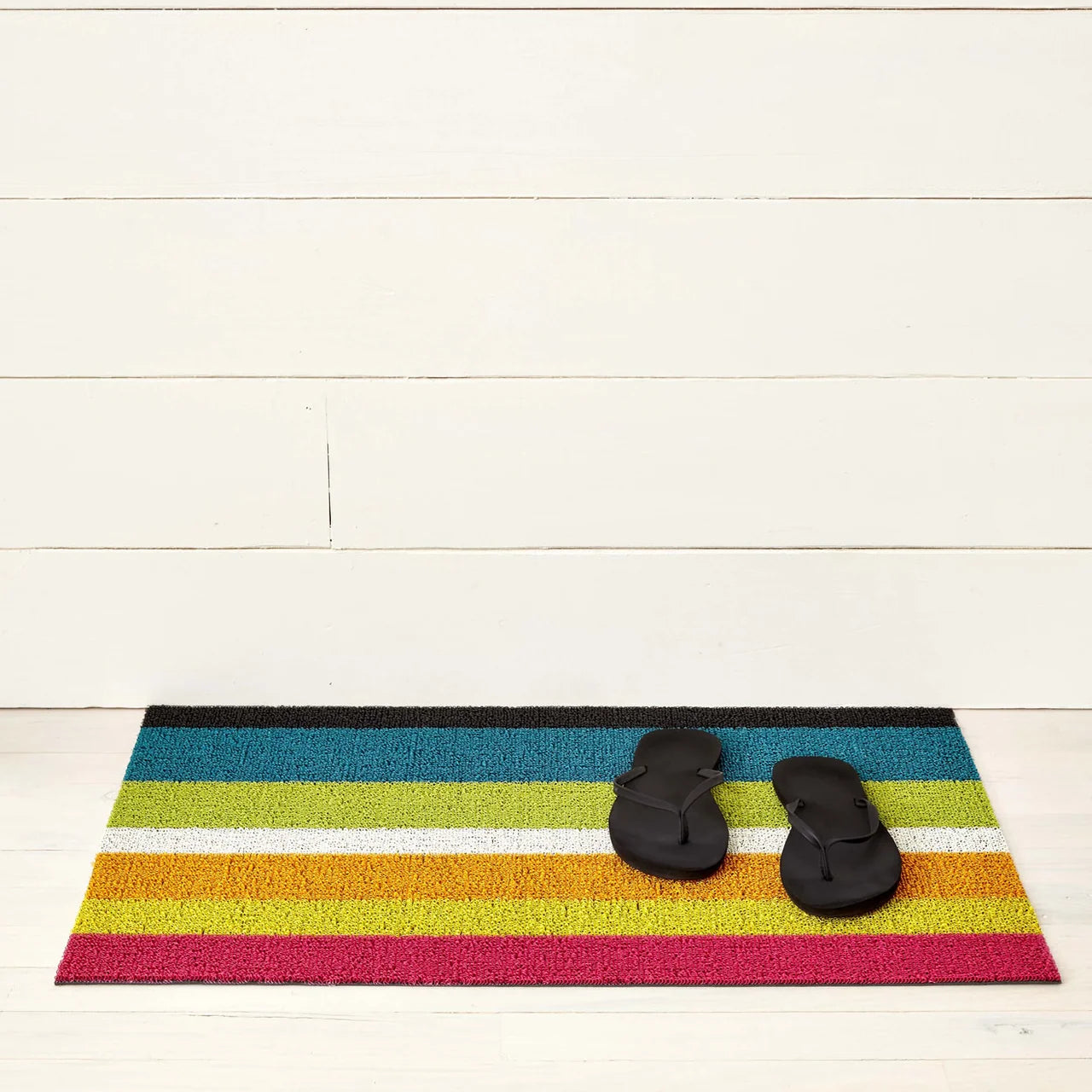 Bold Stripe Shag Mat | Multi