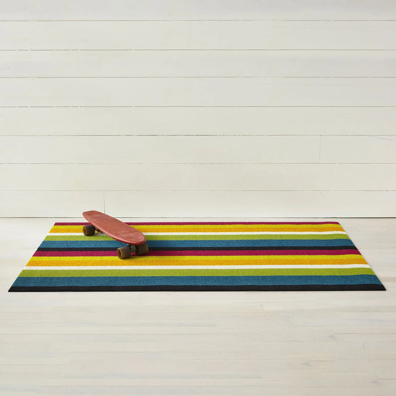 Bold Stripe Shag Mat | Multi