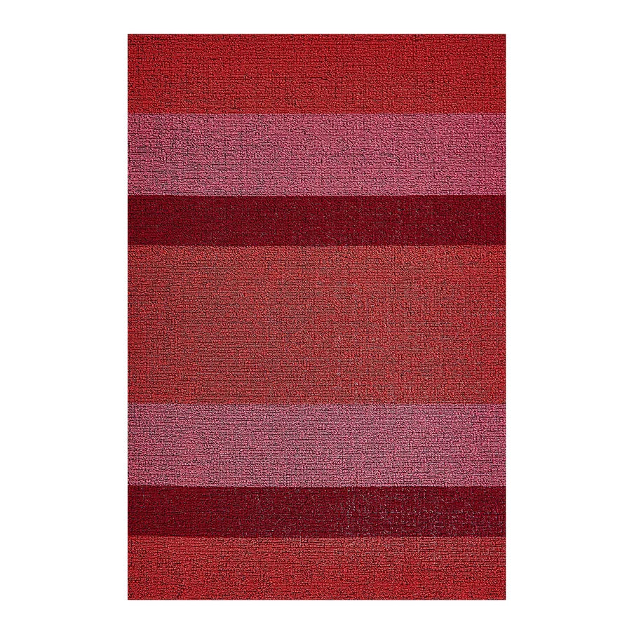 Bold Stripe Shag Mat | Punch by Chilewich, durable low-maintenance indoor outdoor striped rug