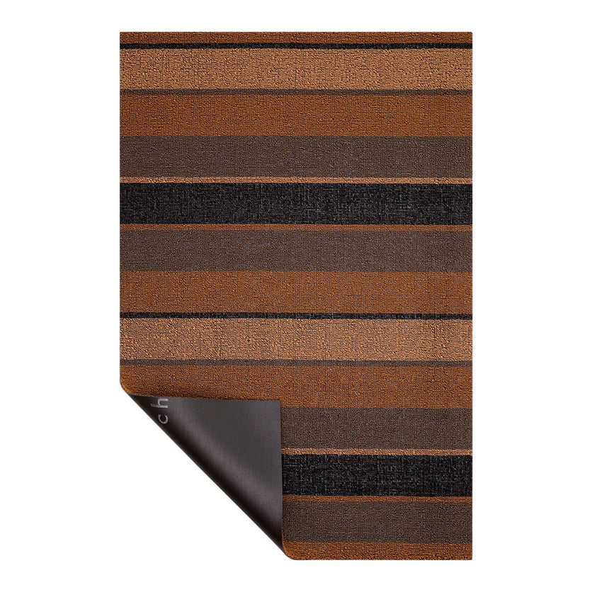 Chilewich Bolt Stripe Shag Mat - Honey