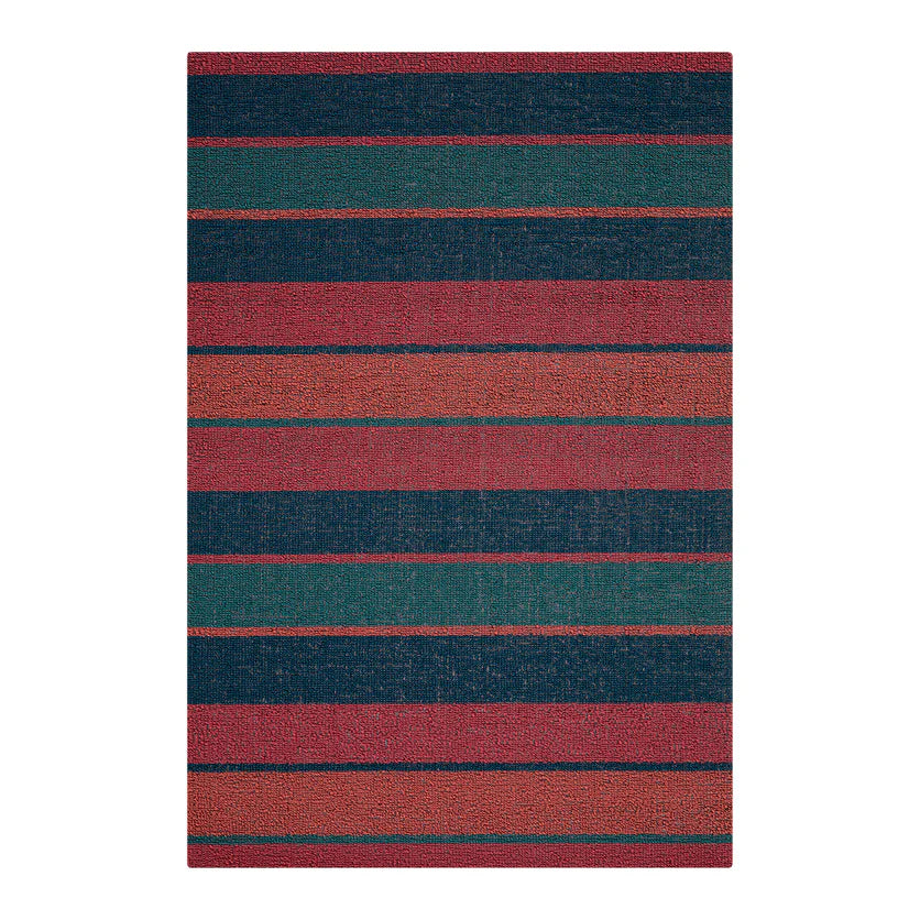 Chilewich Bolt Stripe Shag Mat - Raspberry