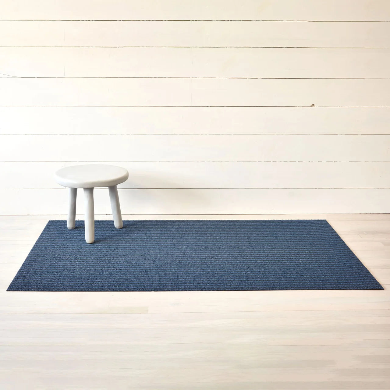 Breton Stripe Shag Mat | Blueberry